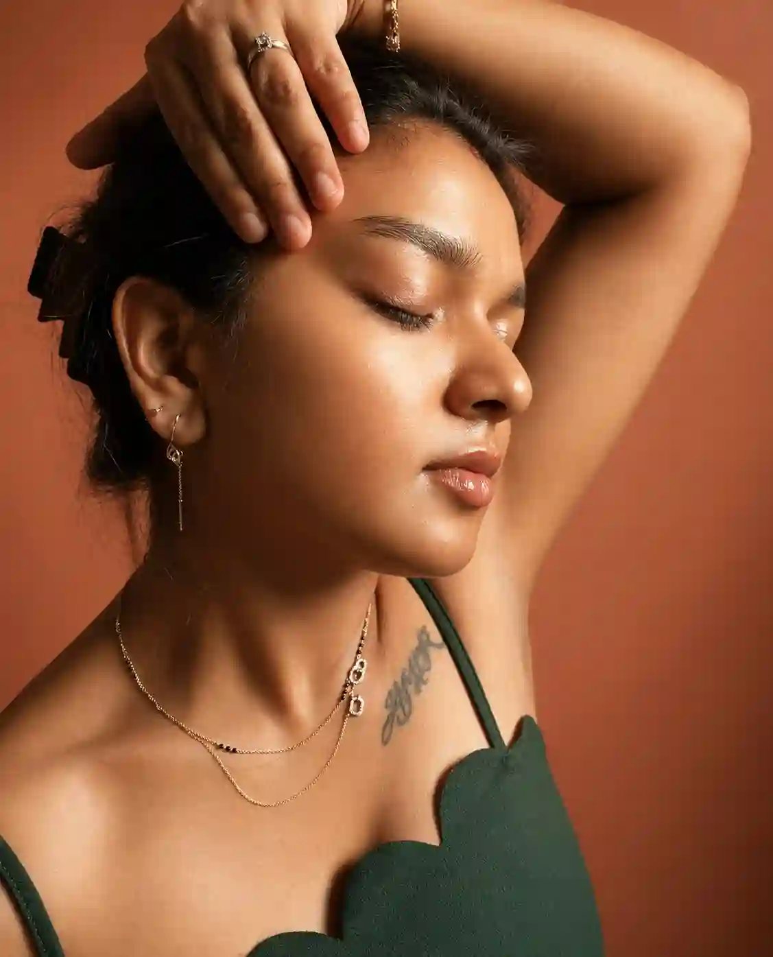 Face yoga anti-ageing practice