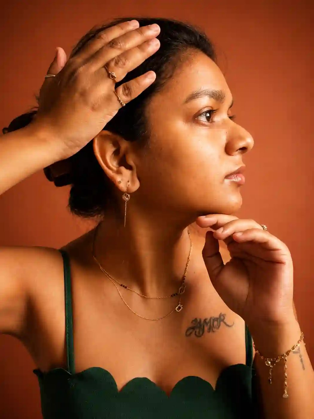 Face yoga jawline definition