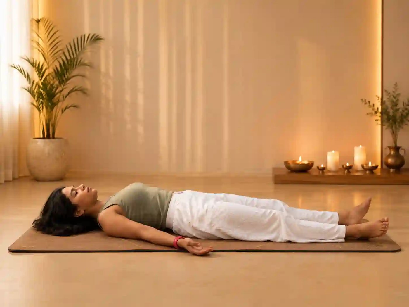 Shavasana resting pose